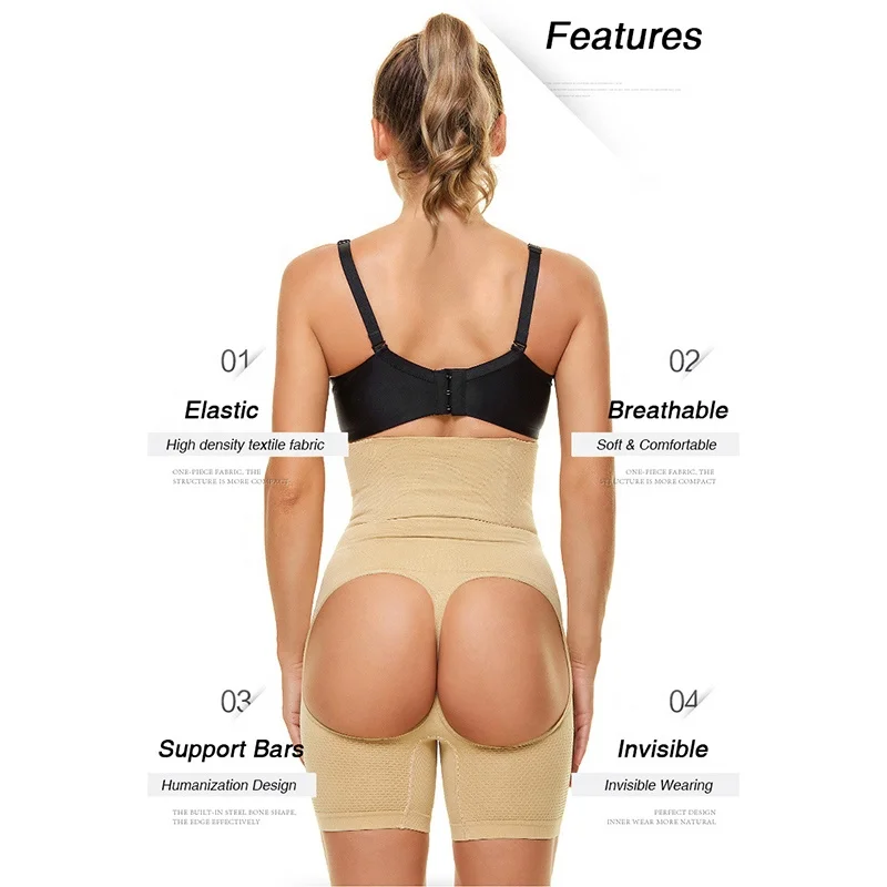 Open Buttocks Butt Lifter Panties for Women Invisible Wearing Tummy Control and Waist Trainer