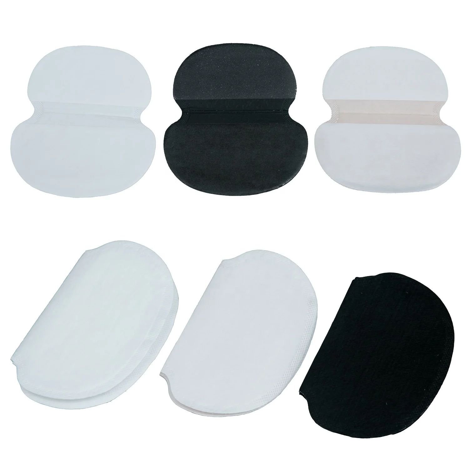 Various Sizes M L XL White Beige Black Underarm Sweat Pads Armpit Sweat Liners