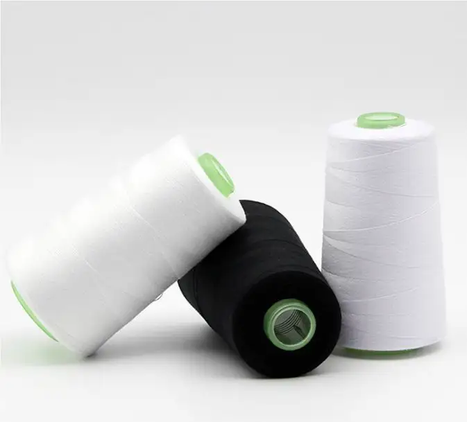 Polyester 3 Strands 403 Sewing Thread by White Pagoda Toys Dyed Pattern Curtain Subthread 5000 Yards White Sewing Yarn