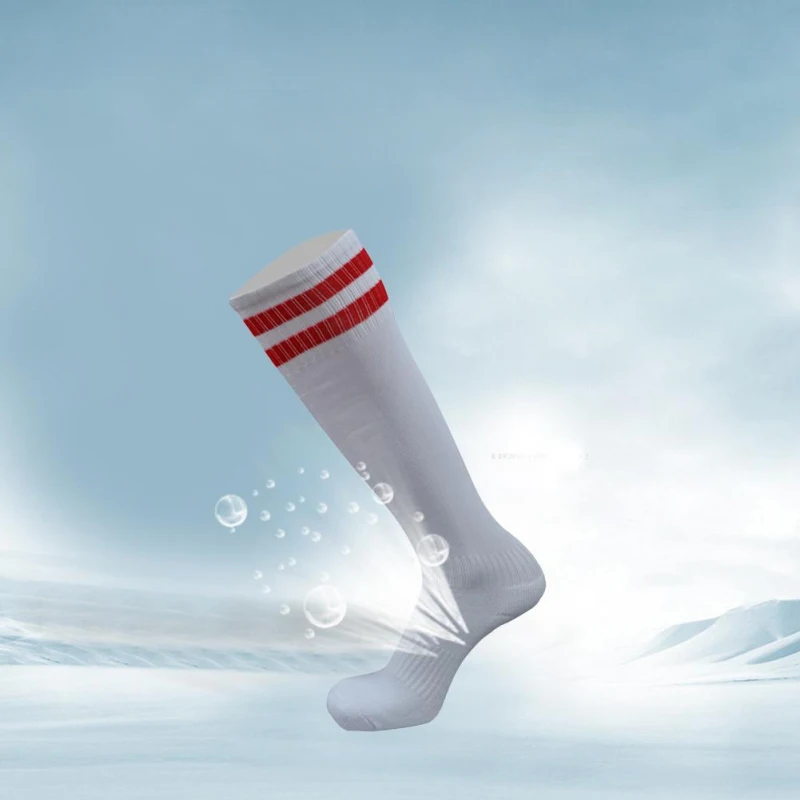 Football Soccer Socks Breathable Outdoor Sports Rugby Stockings Over Knee High Volleyball Baseball Hockey Kids Adults Long Socks