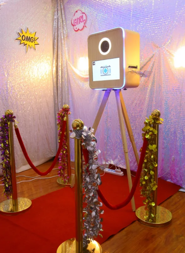 Real Vintage Retro Selfie Photobooth Integrated Printer Camera Instant DSLR Wedding Photo Booth Machine