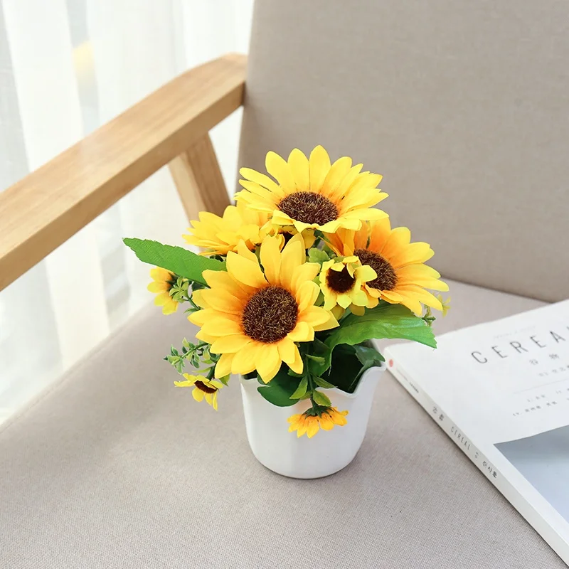 Home Decor Chrysanthemum Stem Bouquet Daisy Flower Stem Artificial Daisy