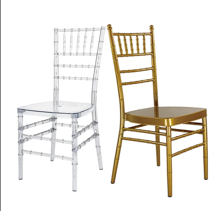 Foshan gold metal chiavari chair for wedding and event