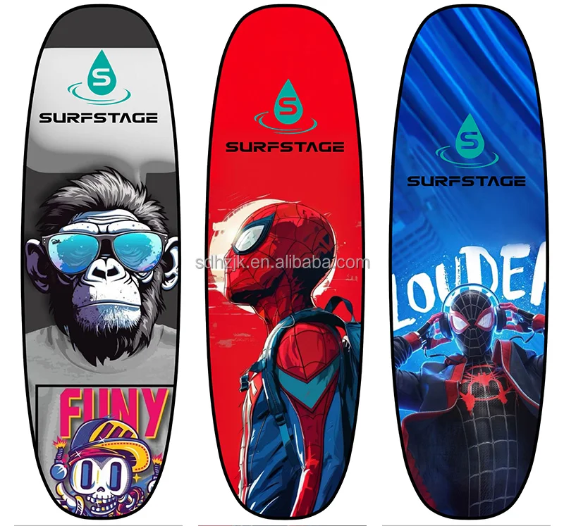 Surfstage Surfing Kits Custom 40' Colorful Indoor Surfboard, Lightweight Carbon Fiber Adult Surfing Stand Board