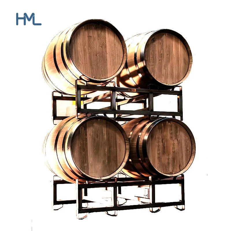 Stacking winery 55 gal full wine beer bourbon puncheon barrel rack