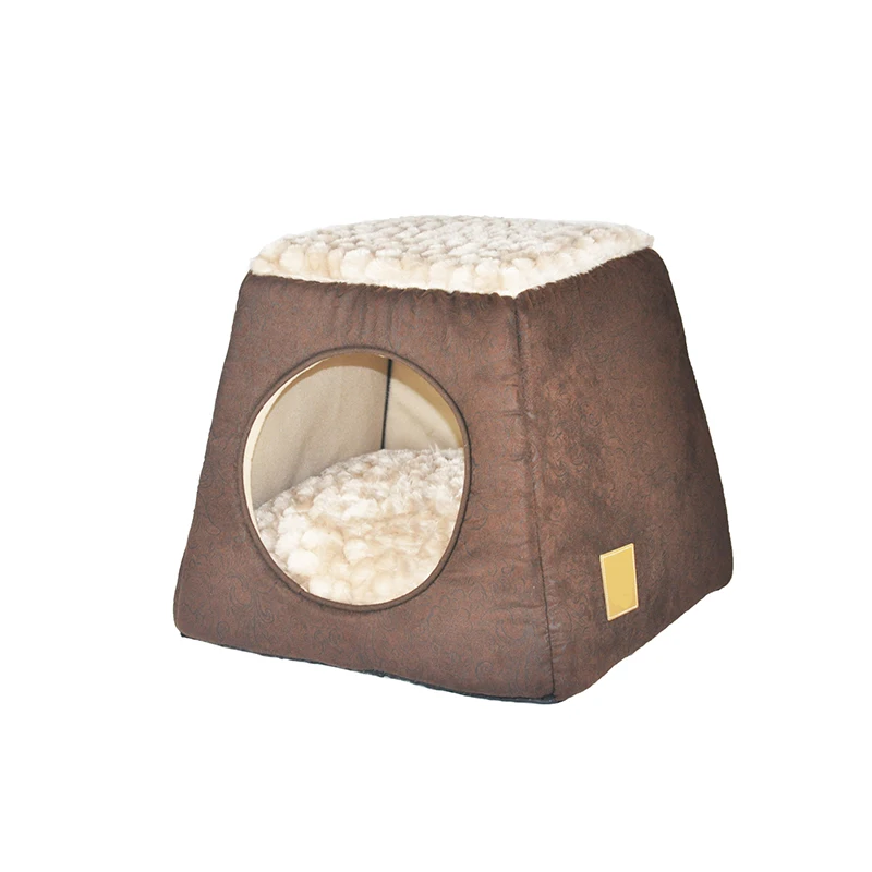 Comfortable Most Popular New Design Breathable Fluffy Rectangular Dog Bed With Short Plush Shaggy Non-slip Bottom Dog Bed