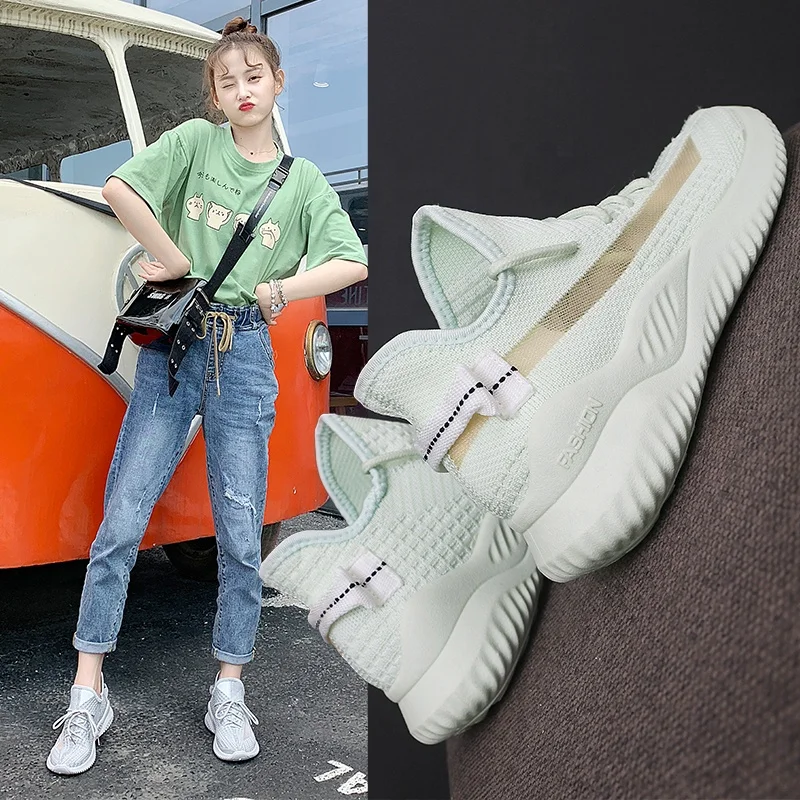 
Wholesale Running Sneakers Brand Casual Shoes Women White Sport Shoes 