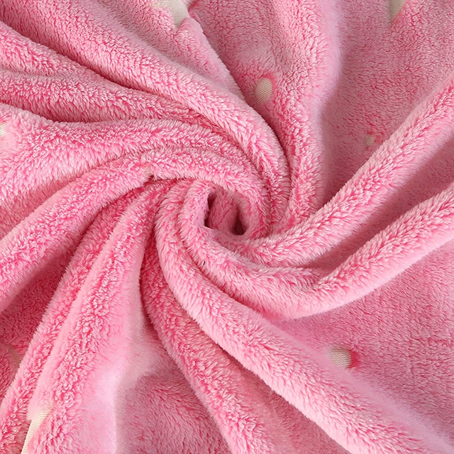 New Print Hot Sale Glow in the Dark and Mat Luminous Fleece Disposable Blanket and Rug for Kids