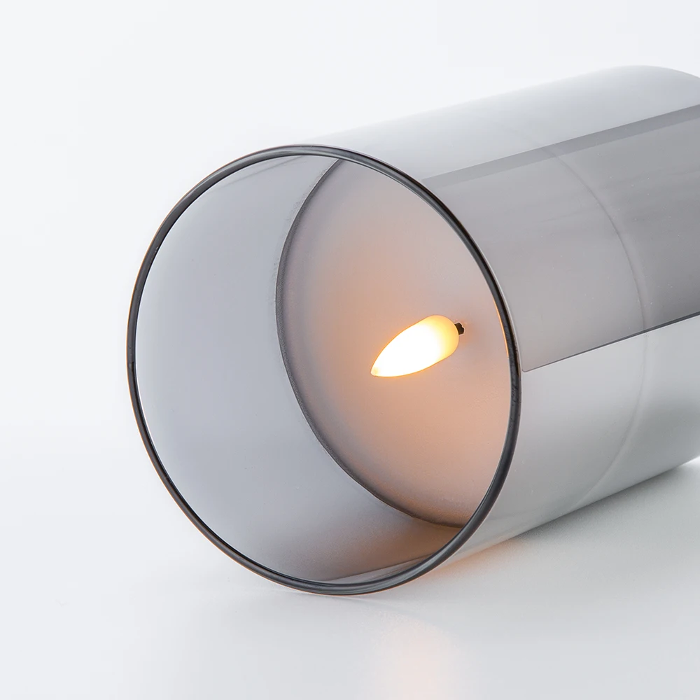 Стеклянная светодиодная Ароматизированная свеча с пультом дистанционного управления для украшения дома Matti