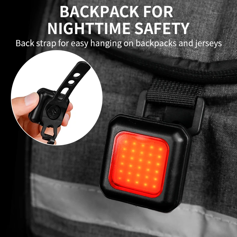 250mAh Mini Front and Back Set Waterproof Mountain Bike Light Combinations LED Bicycle Light Set