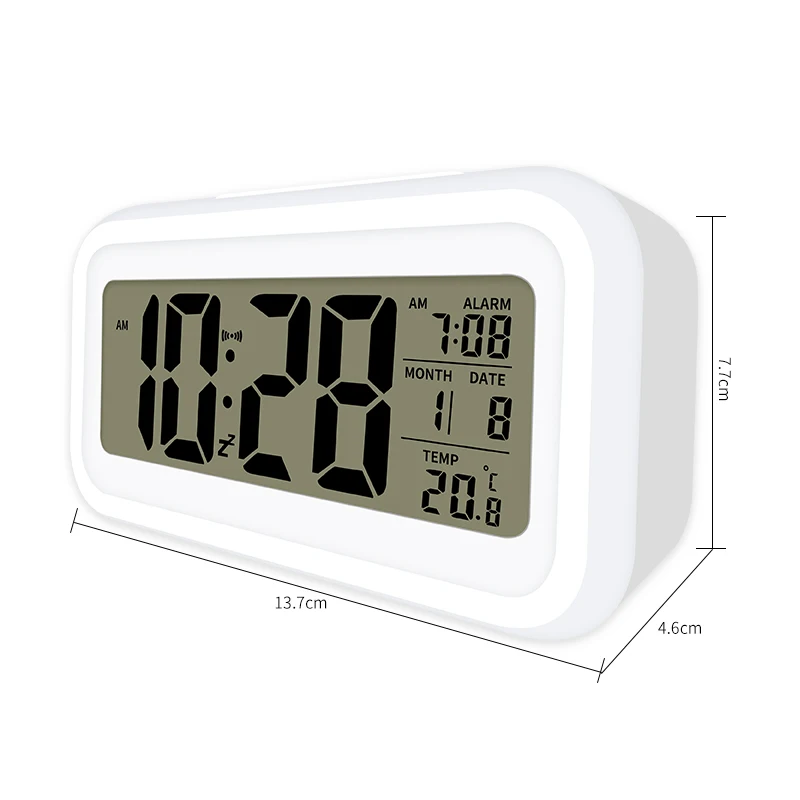 Hot sale LCD Digital Backlight Calendar Electronic Display temperature Smart Table clocks Desktop Alarm Clock