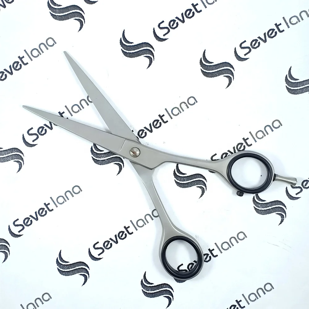 Professional Super Sharp stainless steel 5-7 inch professional hair cutting scissors barber hair shears with leather case