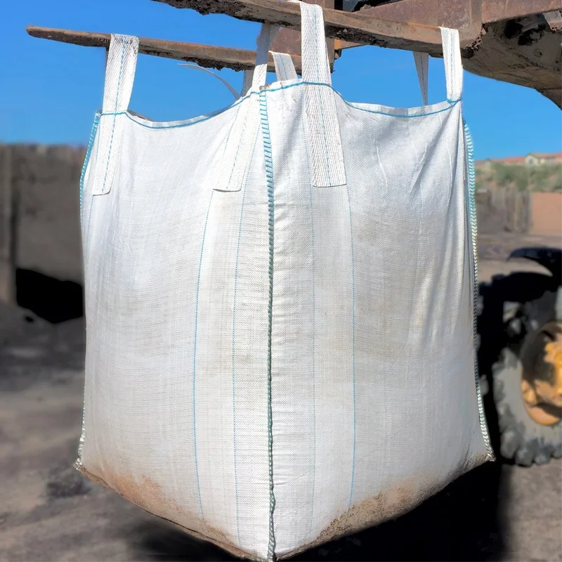 
High quality 4 loops polypropylene woven jumbo bag 1 ton super sacks bolsas grandes 1000kg 1250kg 