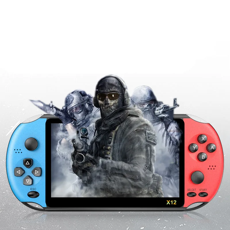 
 Newest 5.1 inch Handheld Portable Game Console Dual Joystick 8GB preloaded 1500 free games support TV Out video game machine  