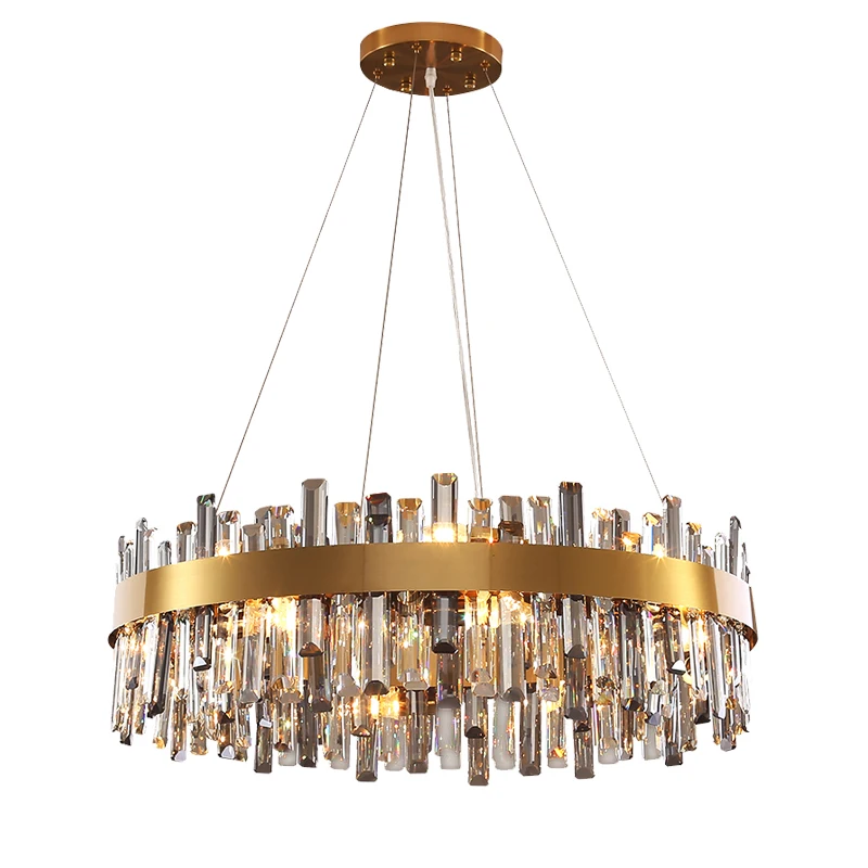 Nordic Home Decor Pendant Modern Lights Chandelier Room Ceiling Lighting Living For Led Glass Luxury Gold Crystal Hanging Lamp