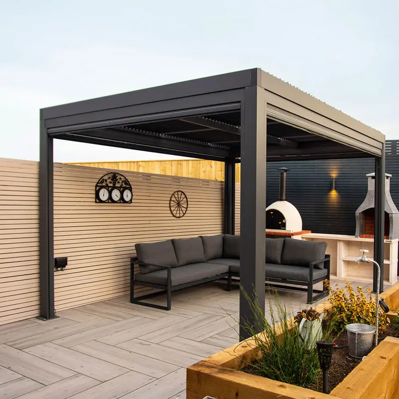Outdoor Aluminum Profiles Garden Pergolas Manufacture Aluminum Pergola