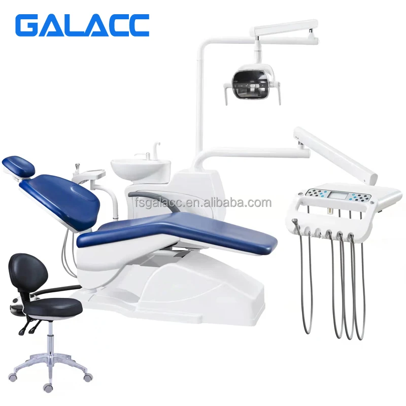Hot Sale High Quality Down hung Full Set Dental Chair Unit with LED operating Light Cheapest Price