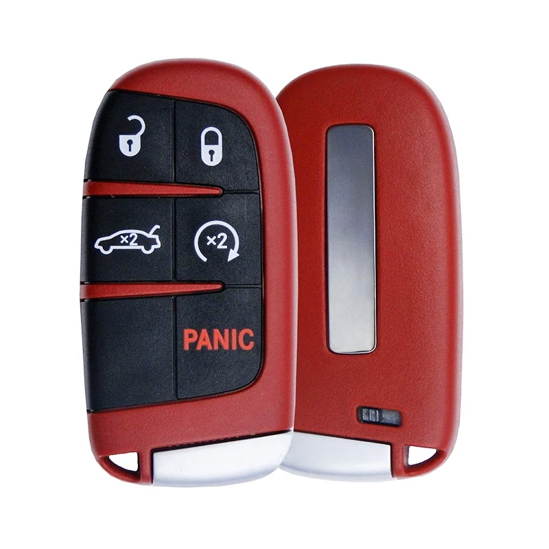 Послепродажный 5 кнопочный 4A чип смарт-ключи зажигания для 2018 + Dodge зарядное устройство SRT сменный дистанционный ключ-брелок CN087047 w/старт двигателя