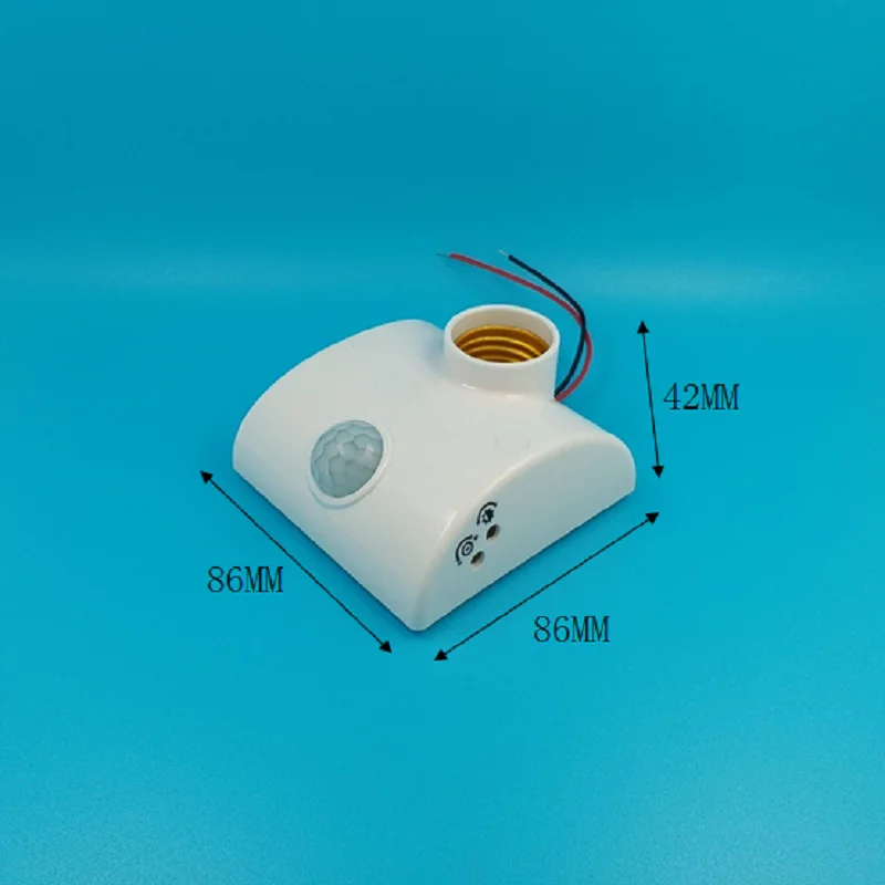 Manufacturer high quality AC90-150V pir sensor motion switch e27 human body induction lamp holder 86mm LED energy conservation