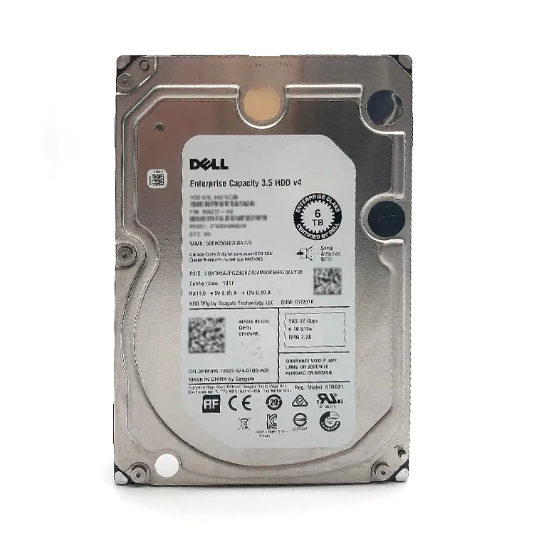  original SAS SATA Dell hard disk 500G 1TB 2TB 4T 6T 8T 300g 600g 12gb HDD 3.5-inch for dell 6GB Enterprise