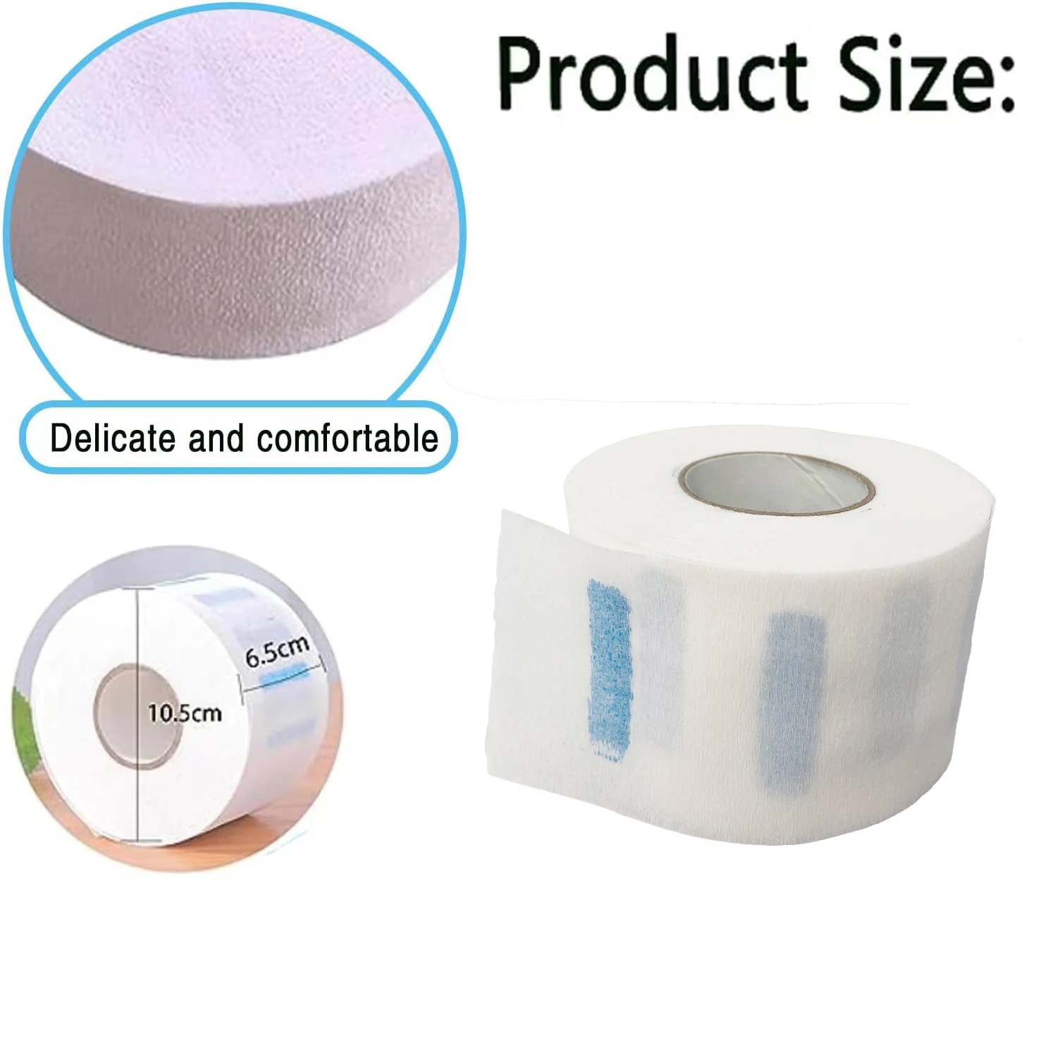 Hair Salon Hairdressing Disposable Neck Ruffles Neck Roll Paper Neck Paper For Barber