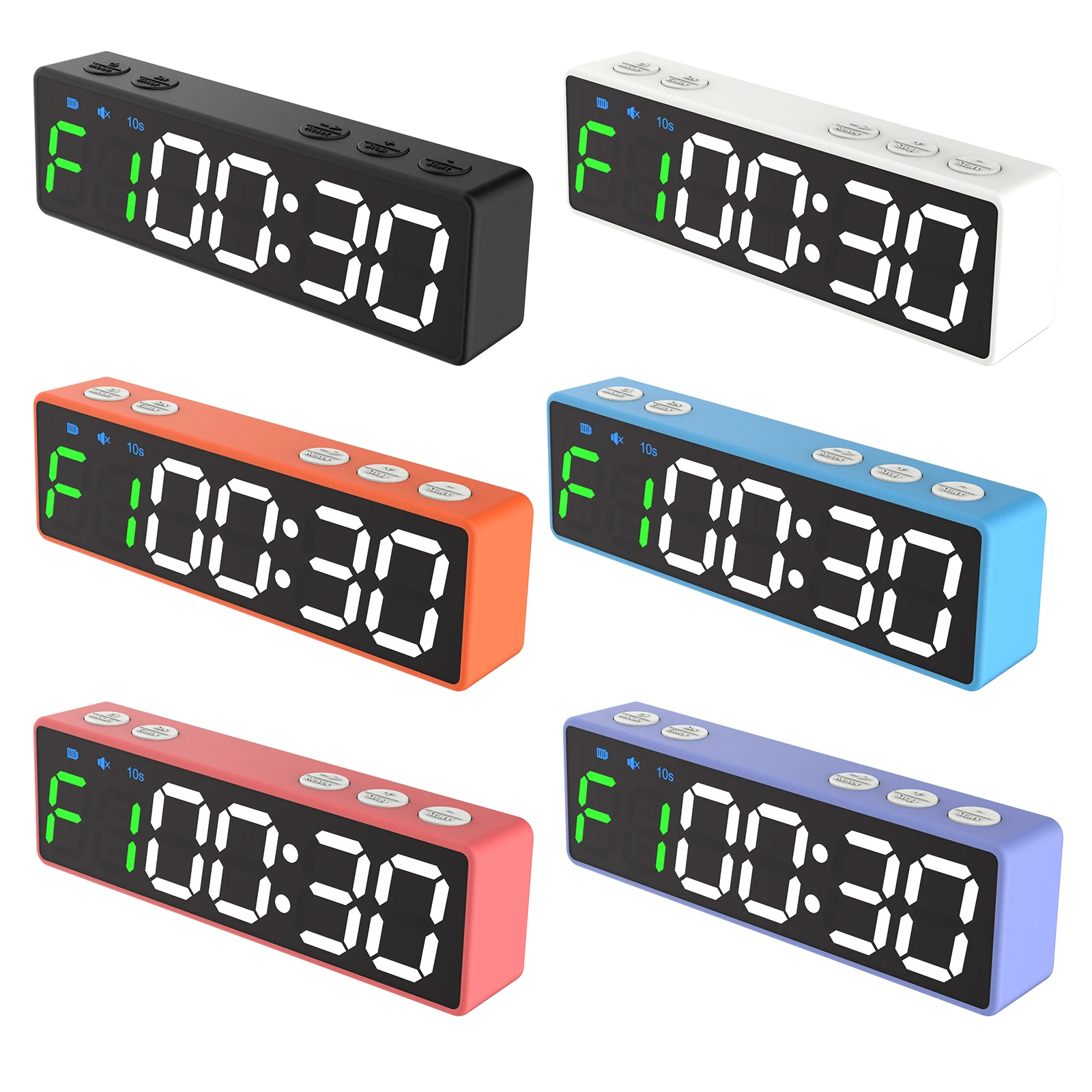 YIZHI Smart Digital Promotional Table Countdown Clock Rechargeable Home Gym Fitness Tabata HIIT MIIT Mode Sports Timer