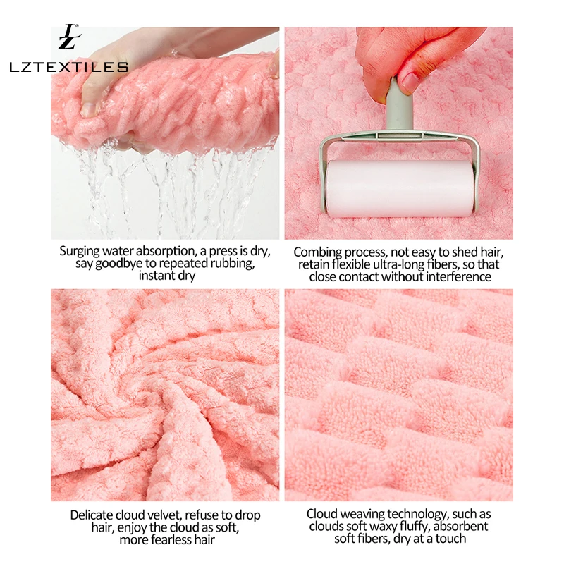 micro fiber microfiber hicober 3 packs hair turbans custom t-shirt hair towel hicober microfiber hair towel