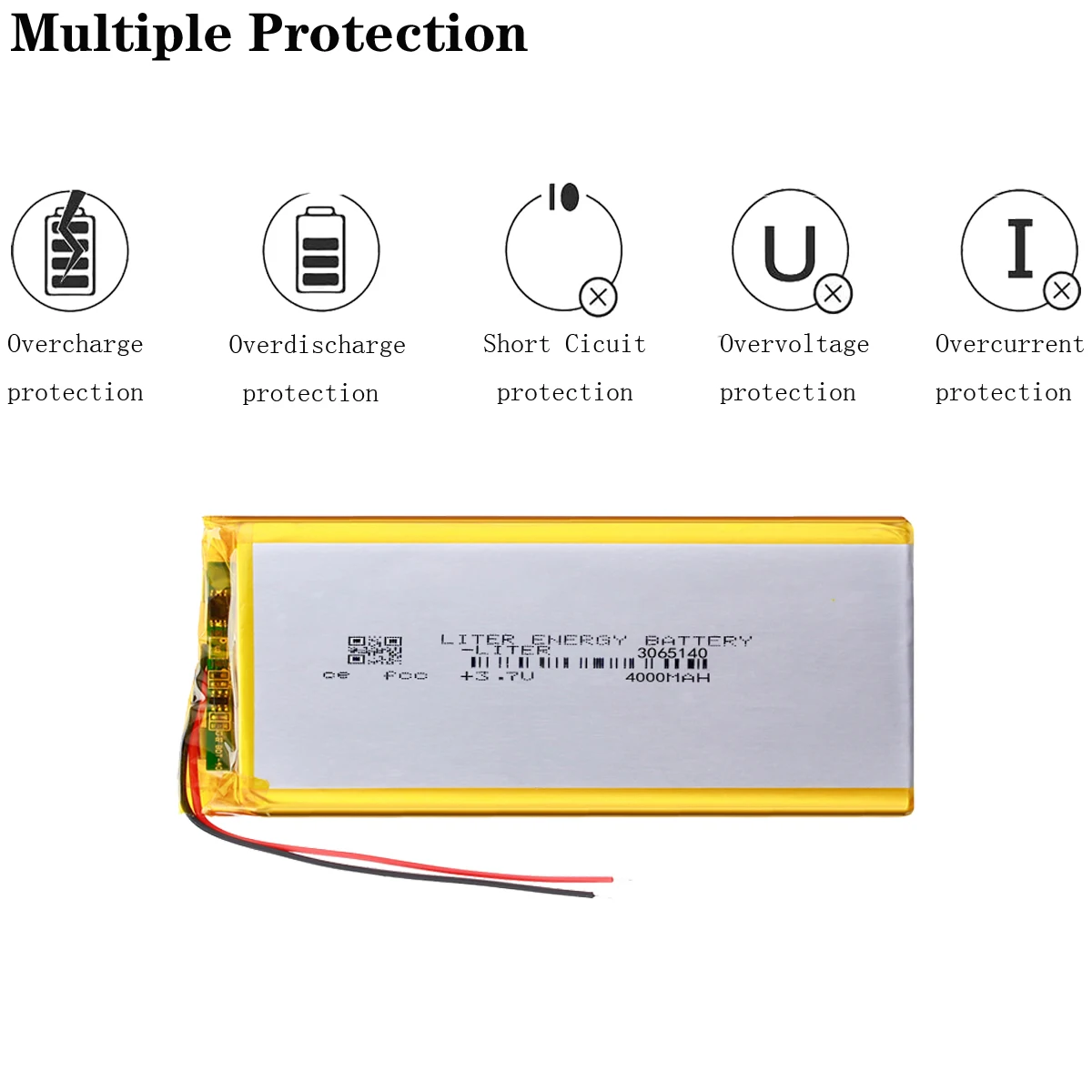 4000mAh Lipo Tablet PC 3.7V Rechargeable 3065140 li-polymer battery Polymer lithium battery