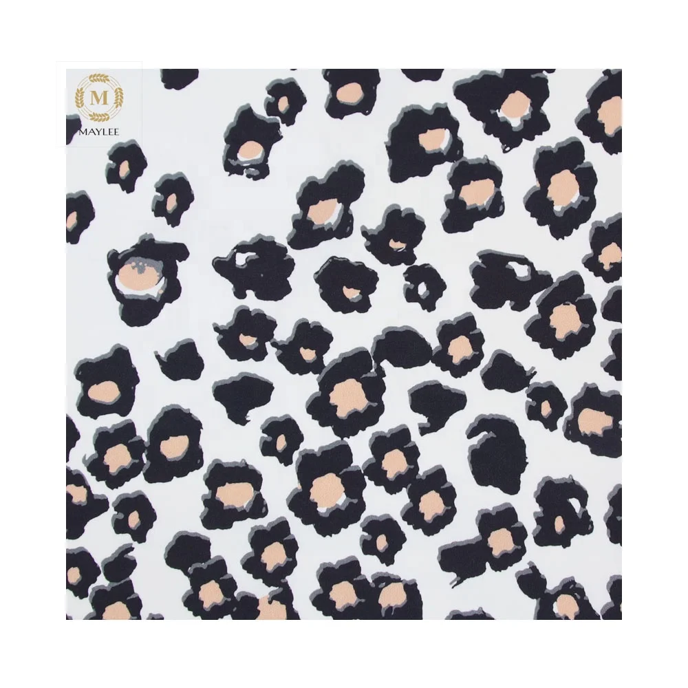 12393D леопардовая ткань с цифровым принтом, 97% вискоза, 3% спандекс, ткань для женских блузок, платьев, юбки