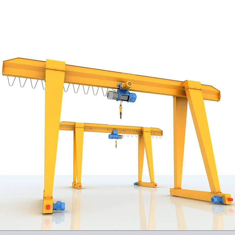 Electric single girder 10 tons 20 tons gantry crane price in china