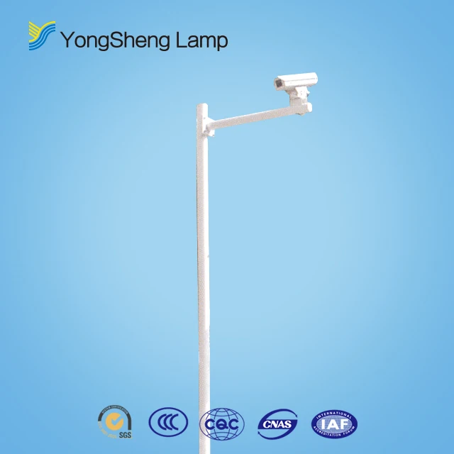 6.5 6meter 8meter Galvanized Traffic and Telescopic cctv Camera Monitor Mast Steel Pole
