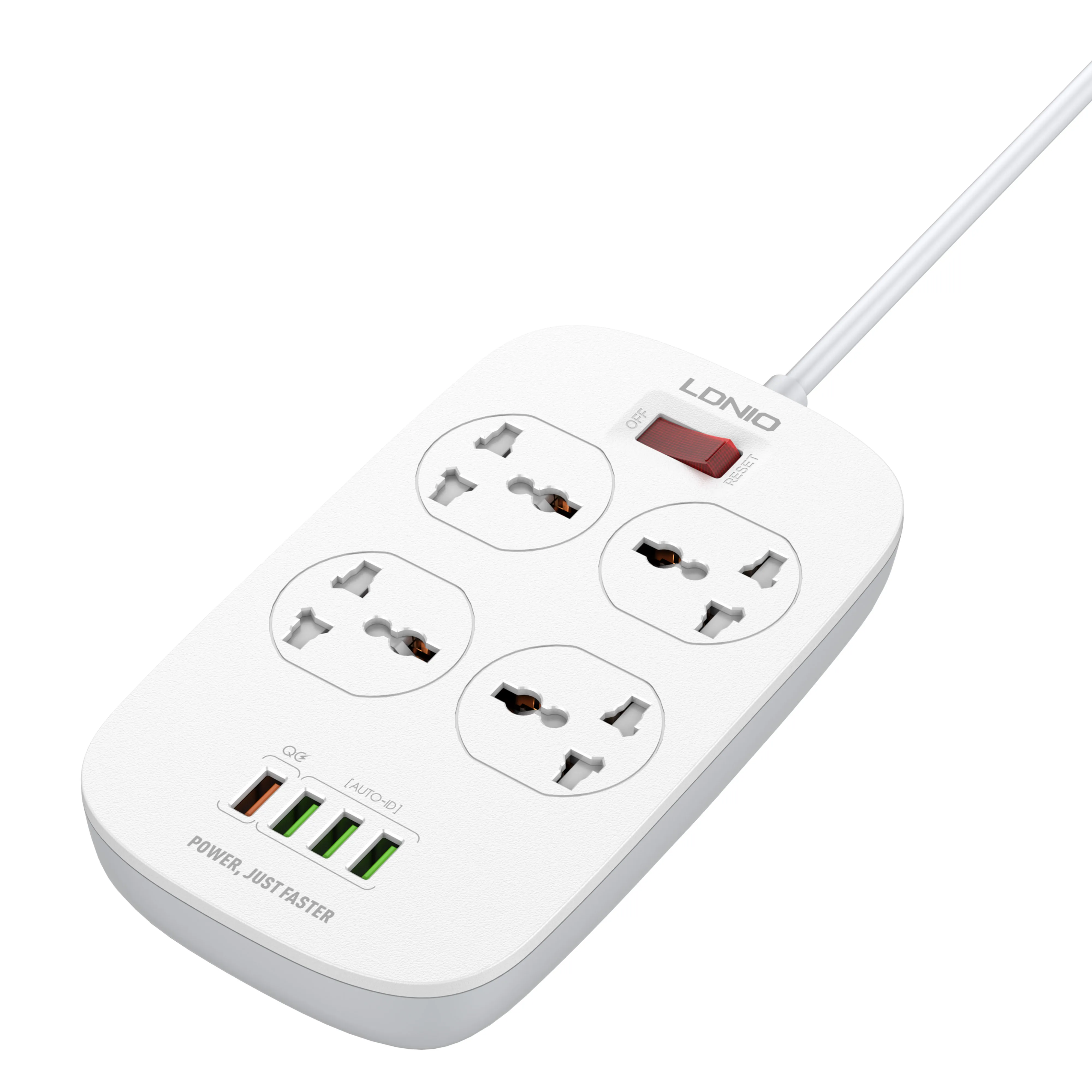 Универсальный сетевой фильтр Ldnio SC4407 для быстрой зарядки QC3.0 с Usb разъемом ЕС Великобритании США стабилизатор