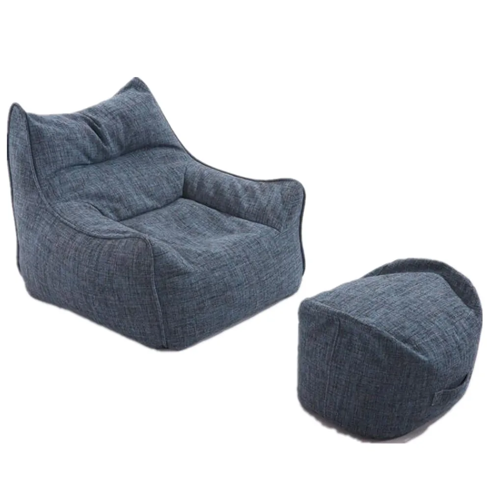 Living room mall furniture Lazy Sofa  Waterproof Lazy Lounger Puff Sofa, Armchair Bean Bag chair cover puff