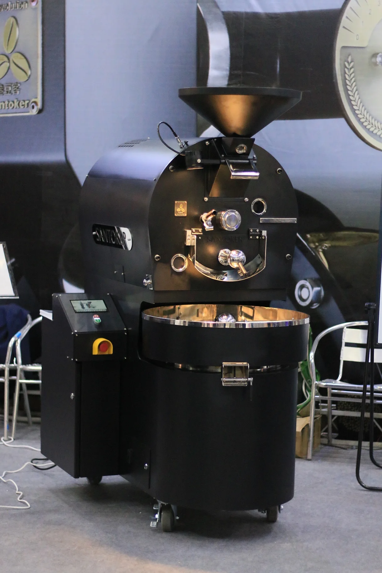 Wintop 15KG Coffee Roaster Machine Double Drum Gas Roasting Electric Commercial Coffee Roaster