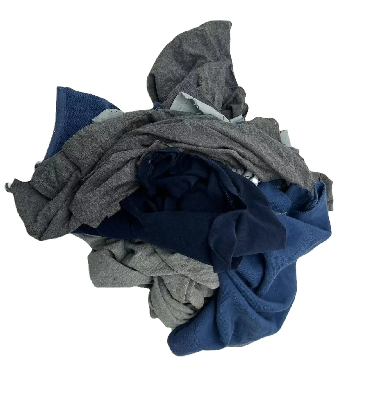 2024 Whosale price mix colour T shirt clothing rags for industrial use 1KG 5KG 10KG 25KG 100KG bale of recycled rags