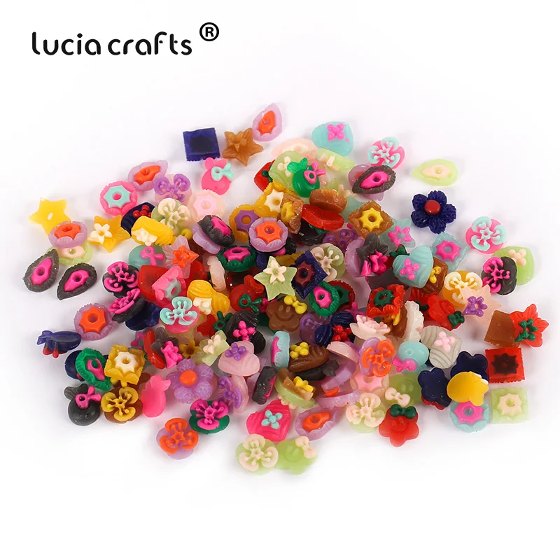 Random Series Diy Crafts Multi options Random Mix Colors shape Flatback Cabochon Mobile Phone Beauty Resin Flower