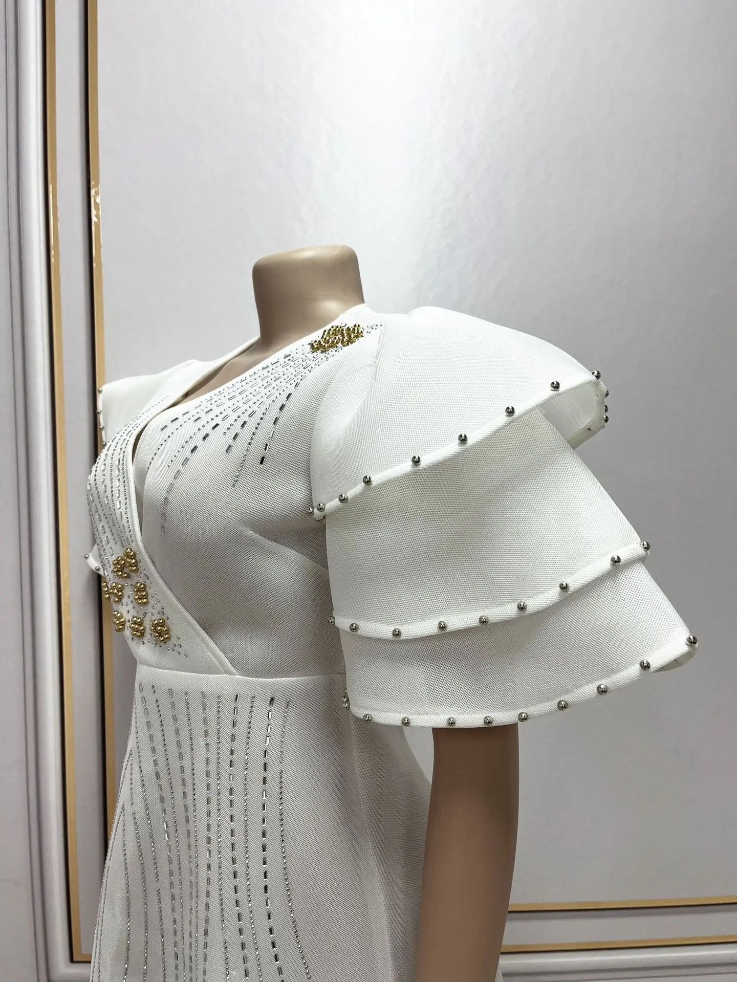 High quality Turkiye evening dress 2023 new popular hot drill large size dress Formal Party dress for women