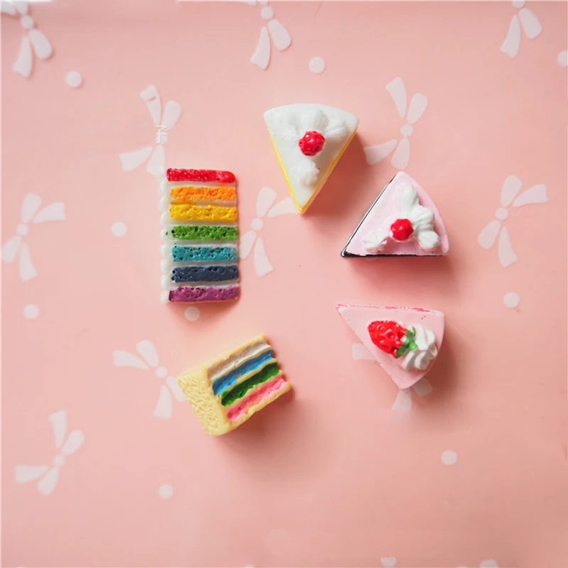 Бесплатная доставка, Очаровательное украшение в виде шоколадного радужного торта, аксессуары для поделок из смолы «сделай сам», подвески, кабошоны из смолы, украшения