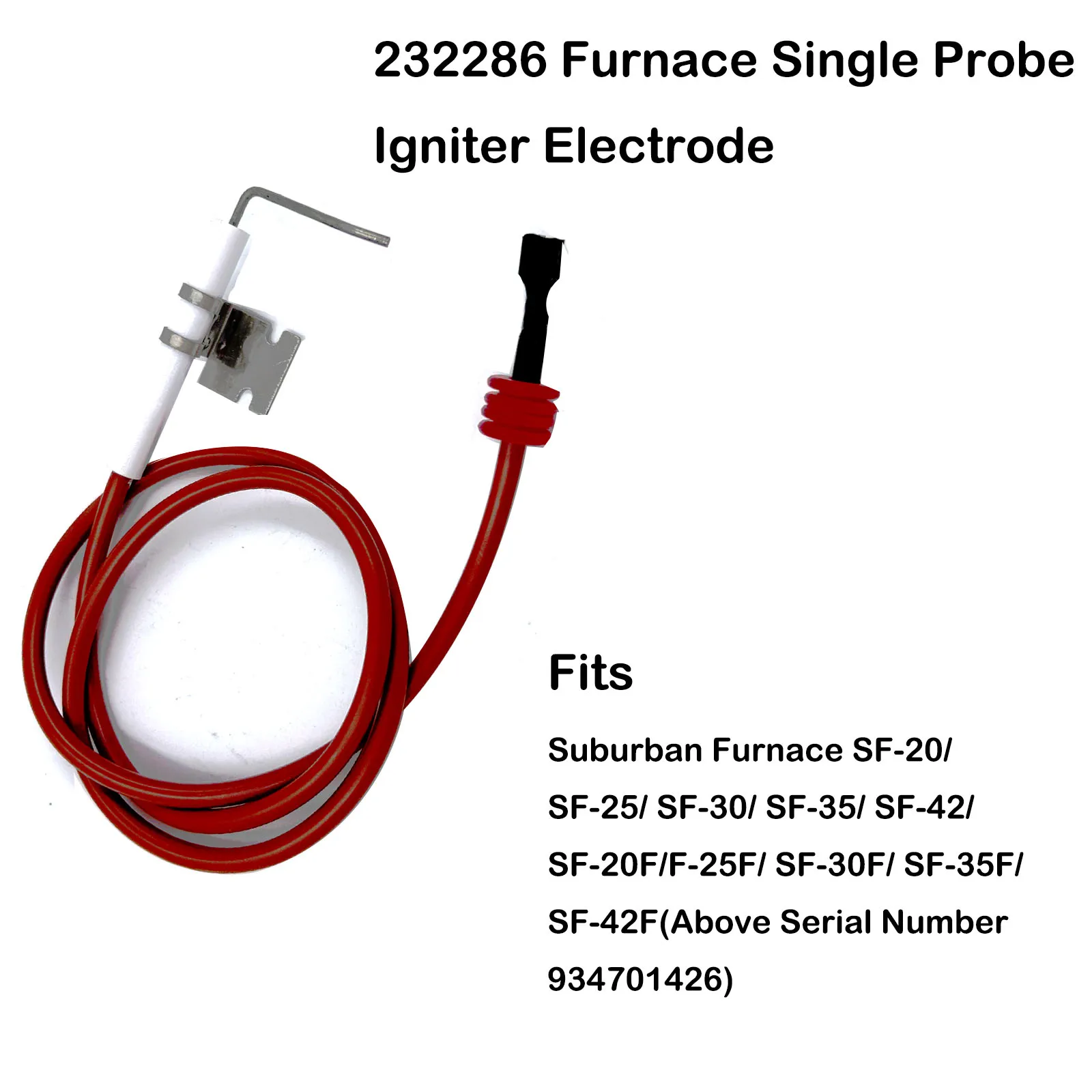 RV Furnace Replacement Parts Electrode Igniter Spark Plug Ignitor Replace for Suburban 232286 Ignition Control Ceramic
