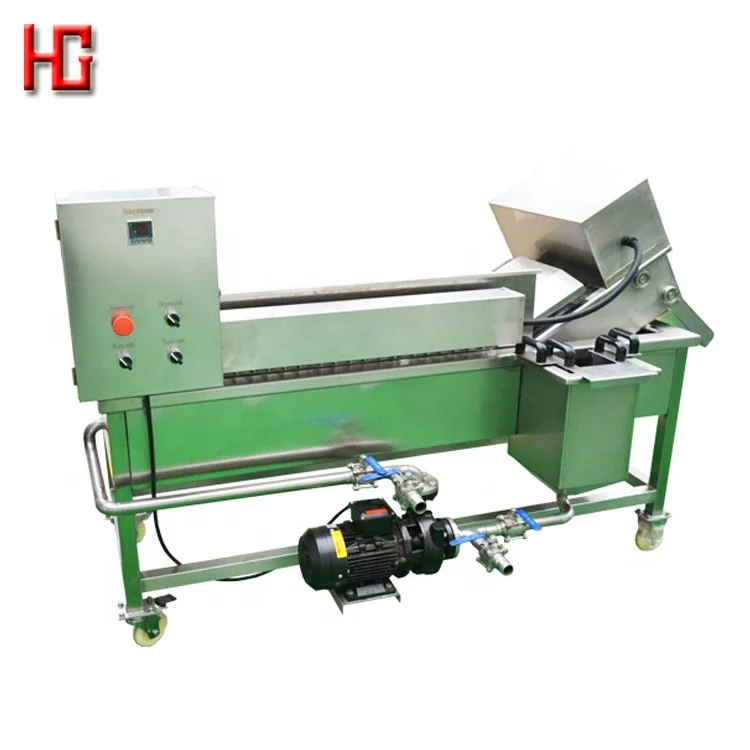 Gas conveyor frying machine / LPG gas deep fryer continuous electric industrial deep fryer for sale