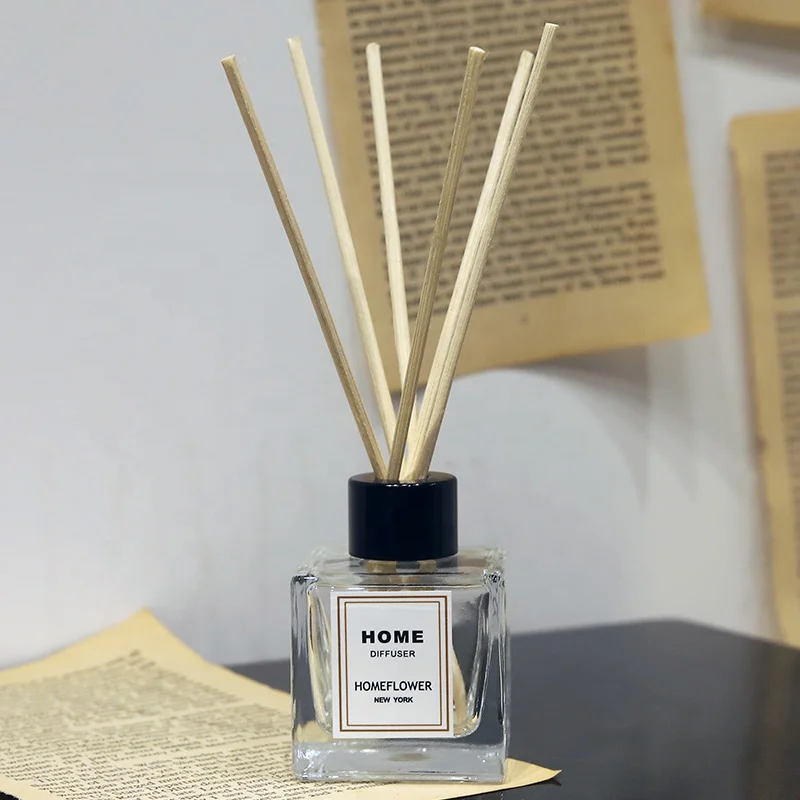 50ML Cheap Square Lavender Home Fragrance Aroma Rattan Stick Diffuser