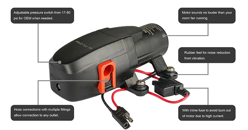SEAFLO DC 12V 60PSI Automatic On Demand Water Pump Booster Agriculture Sprayer Diaphragm pump Adjustable Pressure
