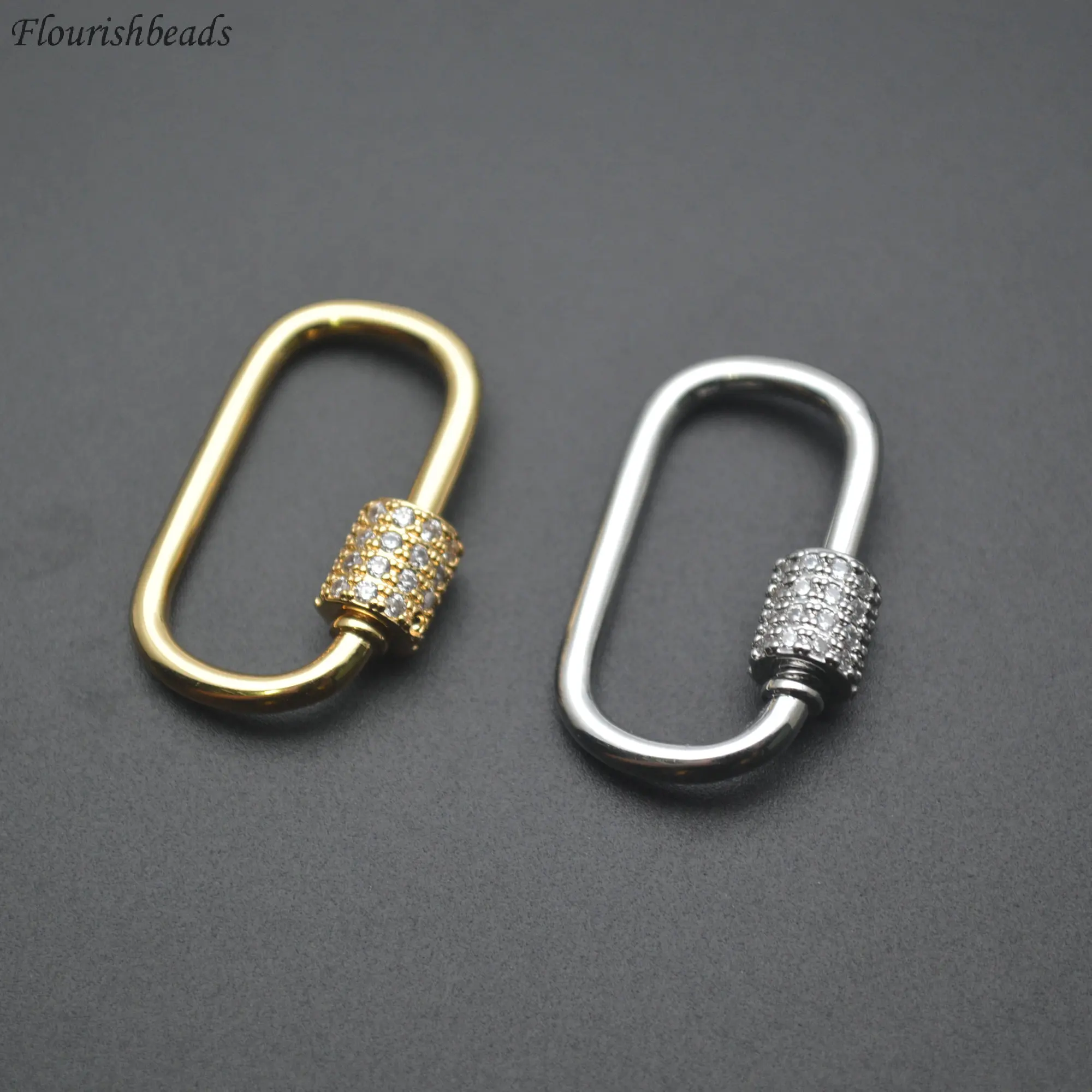 Big Size Square Shape Brass Metal Gold Silver Plating Necklace Clasps Alloy Material for Women Men Jewelry Accessories