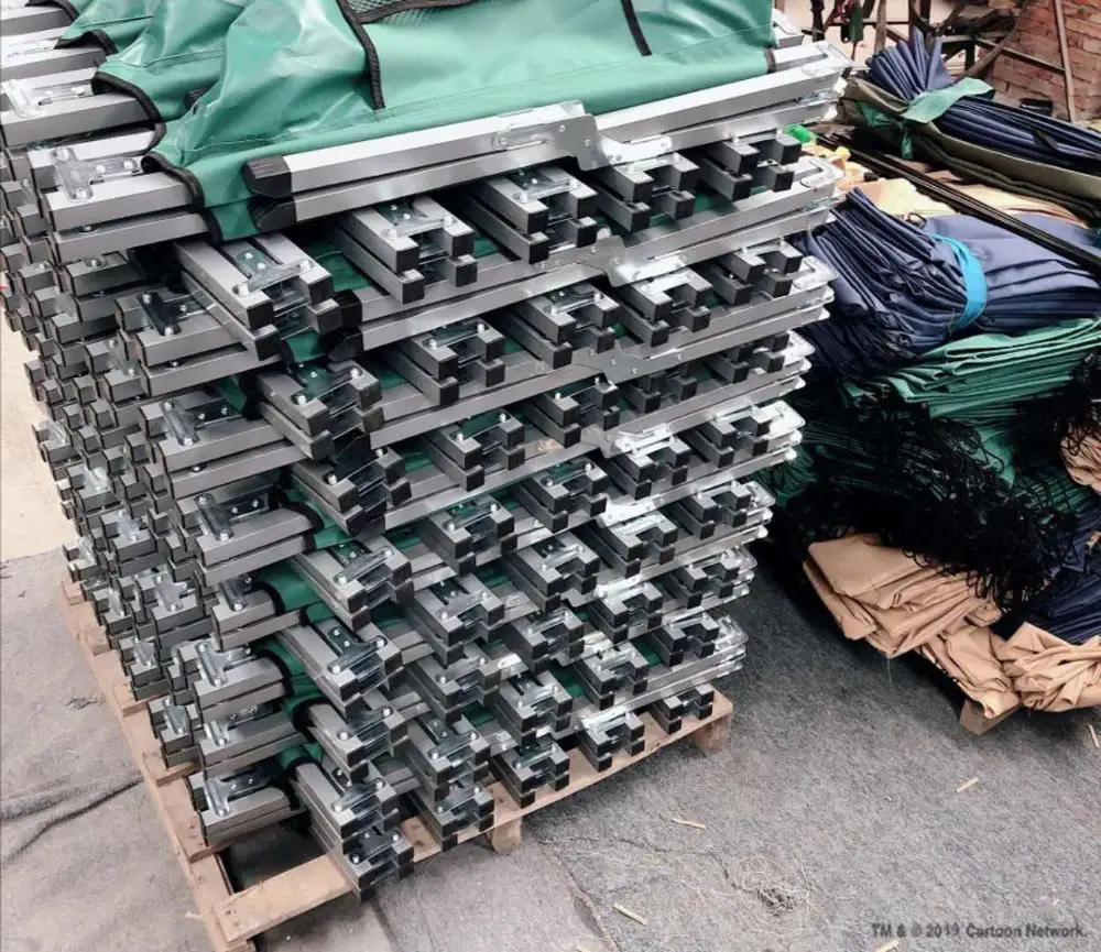 
military folding camping bed portable army metal camping stretcher bed 