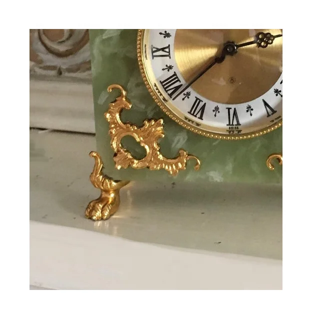 Hot Selling Bright Green Marble Clock In Cheap Price Available In Pakistan