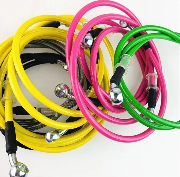 Highest temp  resistance An3  PTFE Brake Oil Hose Lines Kits Assembly With  Banjo Brake Fittings