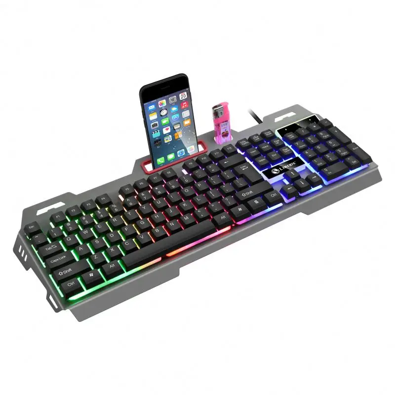 T19 хит продаж 1200 точек/дюйм компьютерный ноутбук Проводная белая металлическая мышь и клавиатура набор механической сенсорной клавиатуры мыши