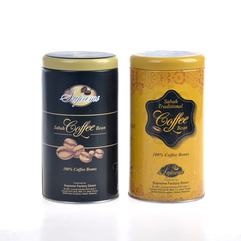 Packaging solution coffee tin can packing box rectangular coffee bean metal tins