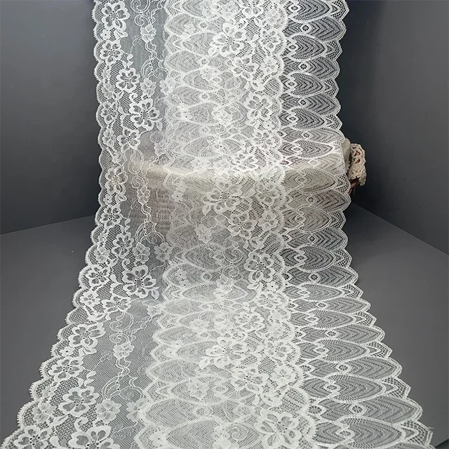 TUTON Custom French Elastic Lace 22 CM/23 CM Trim Wholesale For Lingerie