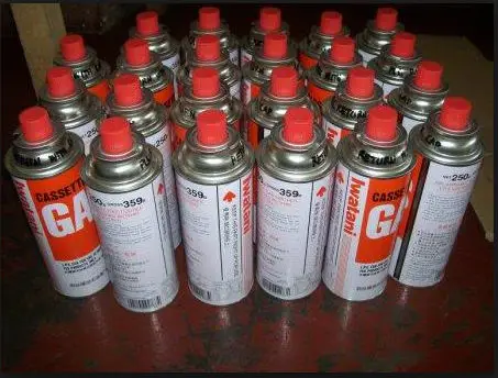 Лидер продаж аэрозольный баллон с логотипом OEM для газовой зажигалки Бутана и пустых газовых бутановых канистр